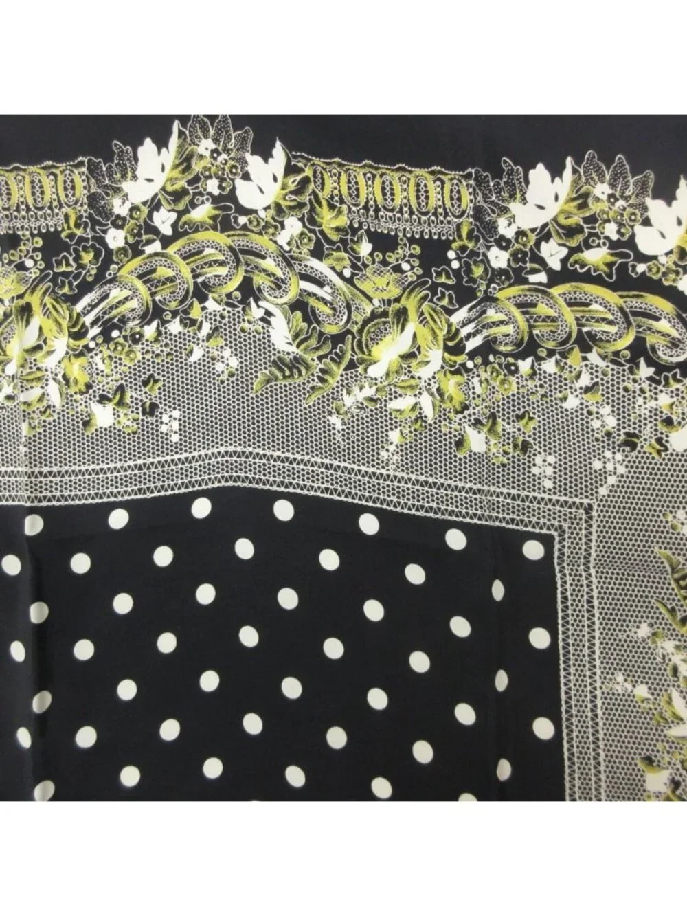 Versace Gianni Scarf Dot Pattern Black